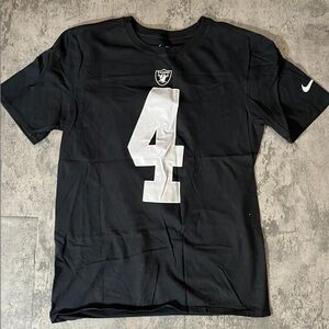 Nike Black and White Sports Jersey Raiders